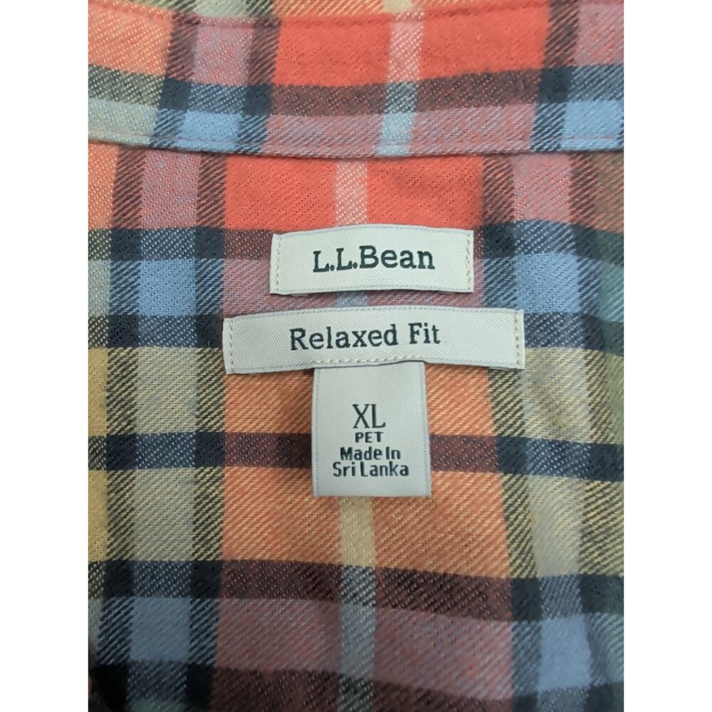 LL Bean Scotch Plaid Women Flannel Shirt Relaxed Fit XL Pet 279326 Buchanan Soft - Picture 2 of 6